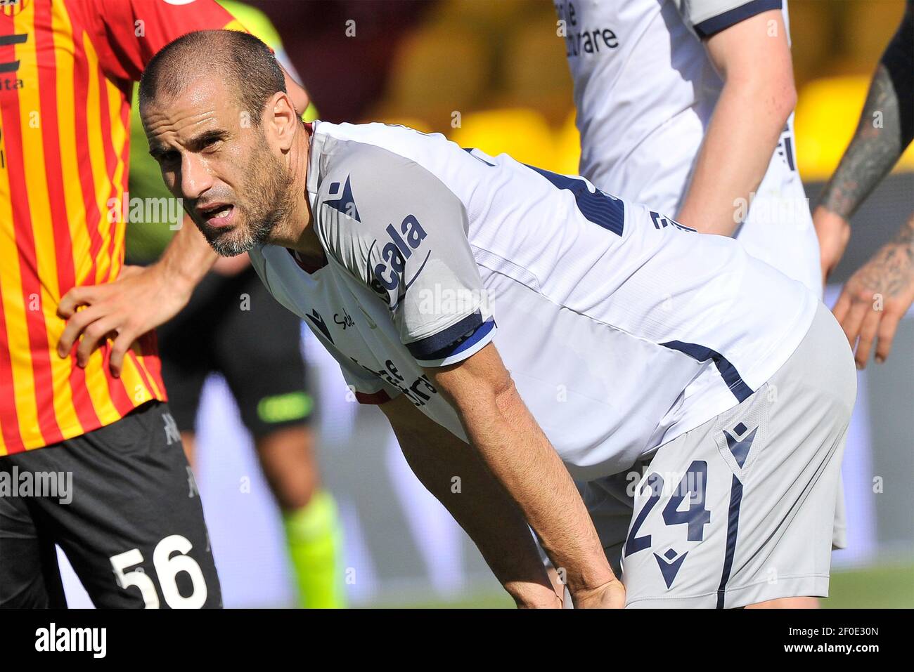 Rodrigo Palacio Spieler von Bologna, während des Spiels der italienischen Serie A Meisterschaft zwischen Benevento gegen Bologna 1-0, Spiel auf dem Ciro Vig gespielt Stockfoto