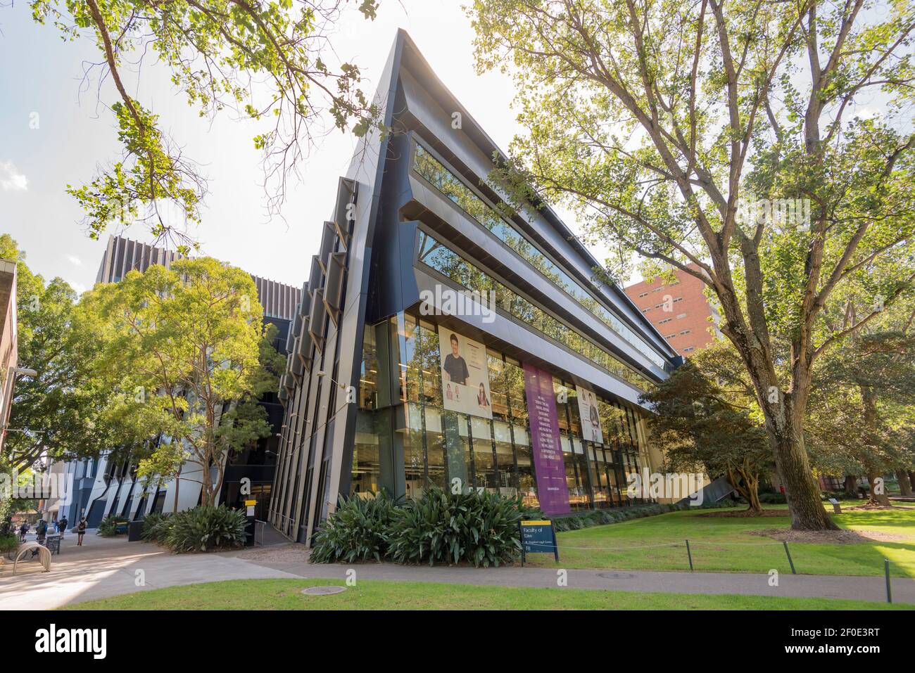 Das Faculty of Law Building (F8) an der University of New South Wales im australischen Vorort Sydney in Kensington wurde 2007 fertiggestellt Stockfoto