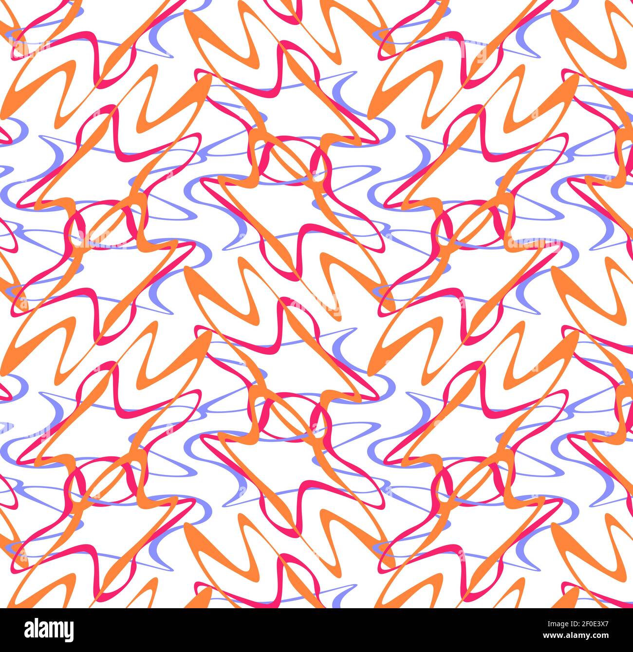 Nahtloses Muster bunt modernen Stil abstrakte Grafik Hintergrund aus verschiedenen Abgerundete Formen Stock Vektor