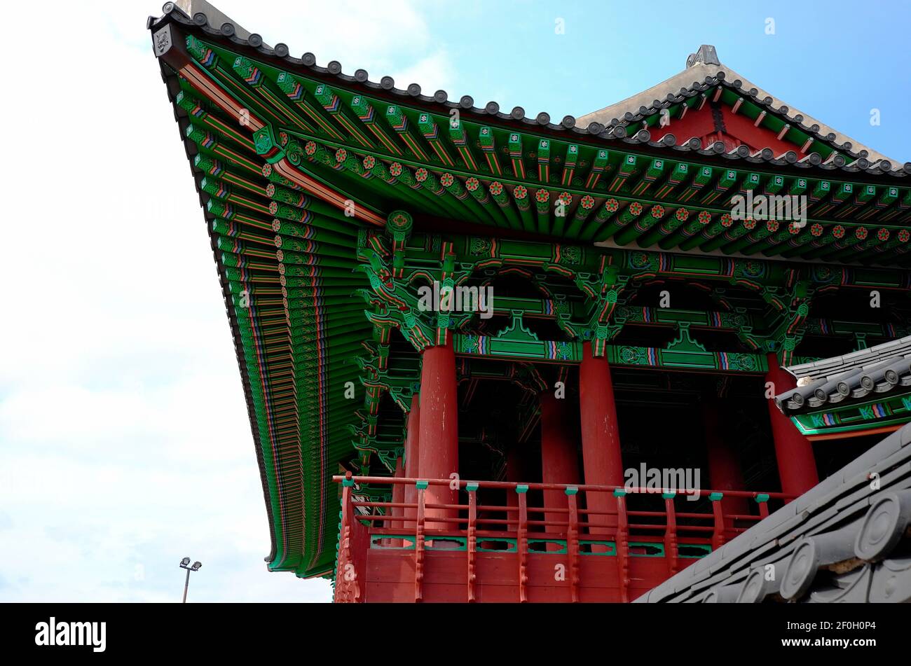 Traditionelle asiatische Architektur in Ulsan Südkorea Stockfoto
