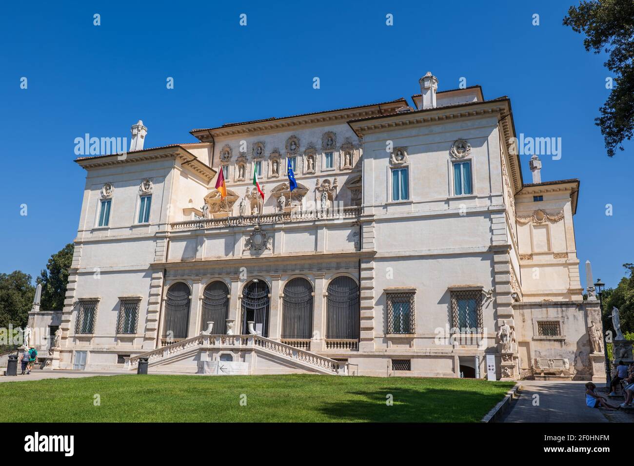 Italien, Rom, Galerie und Museum Borghese, Gärten der Villa Borghese Stockfoto