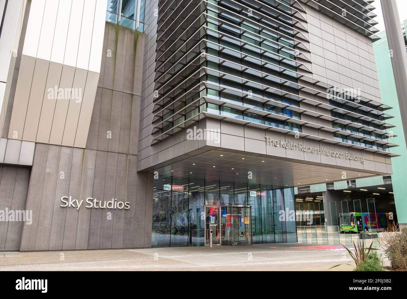 Sky Studios in Isleworth Stockfoto