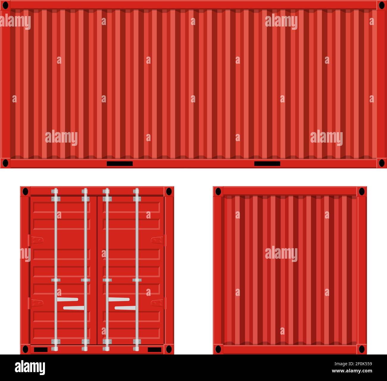 Frachtcontainer für den Versand Stock Vektor