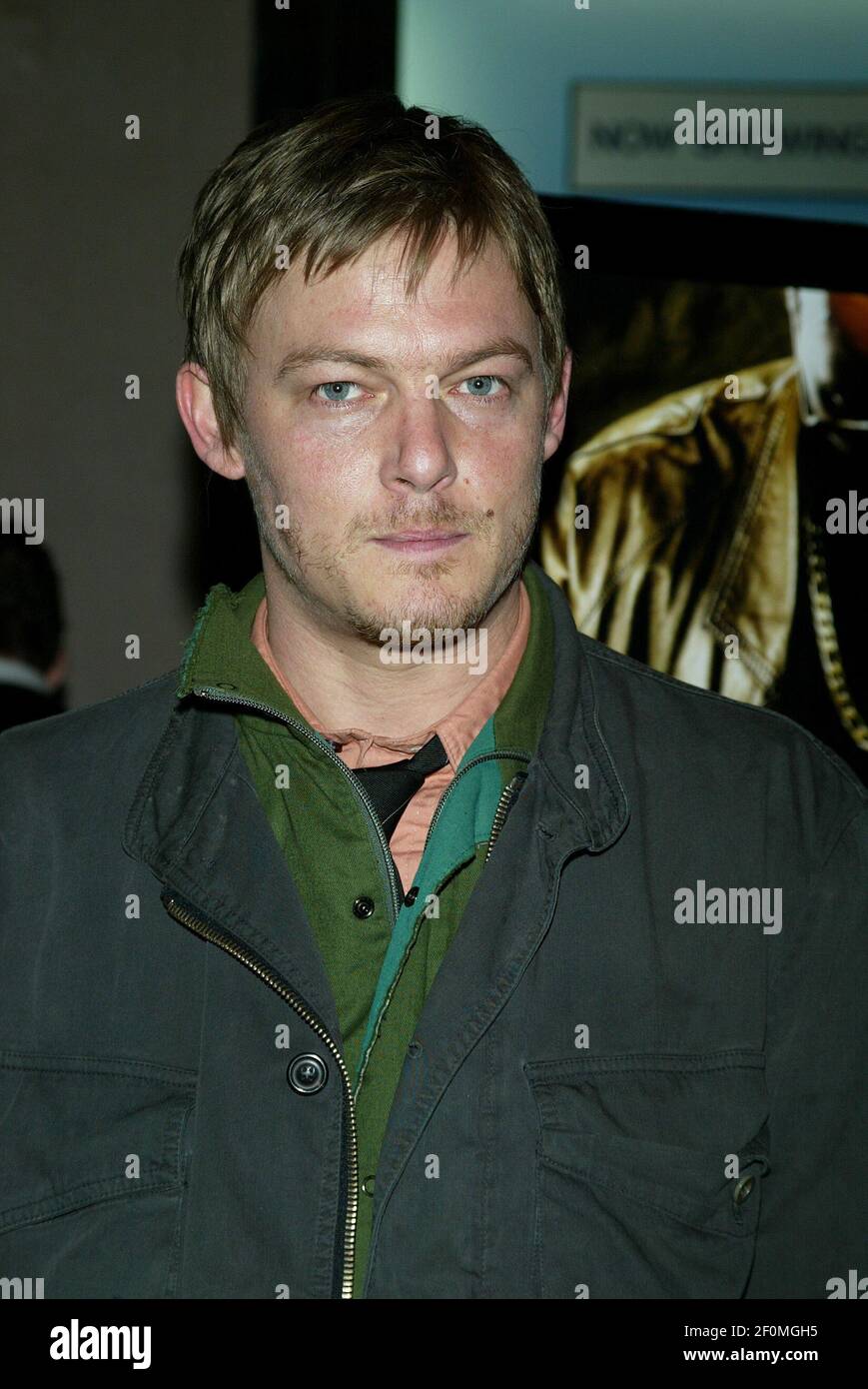 Norman Reedus posiert für Bilder bei der Premiere von "Never die Alone" im Clearview Chelsea West Cinemas in New York am 24. März 2004. (Foto von Laura Cavanaugh/Sipa USA) Stockfoto