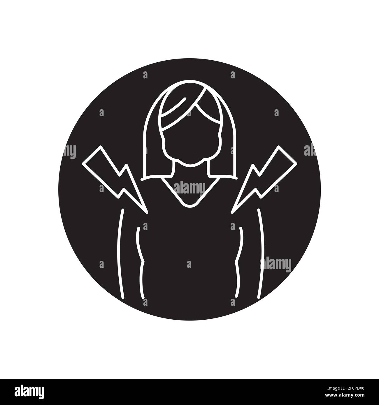 Cushing s Krankheit schwarzes Glyphen-Symbol. Piktogramm für Webseite, mobile App, Promo. Bearbeitbare Kontur Stock Vektor