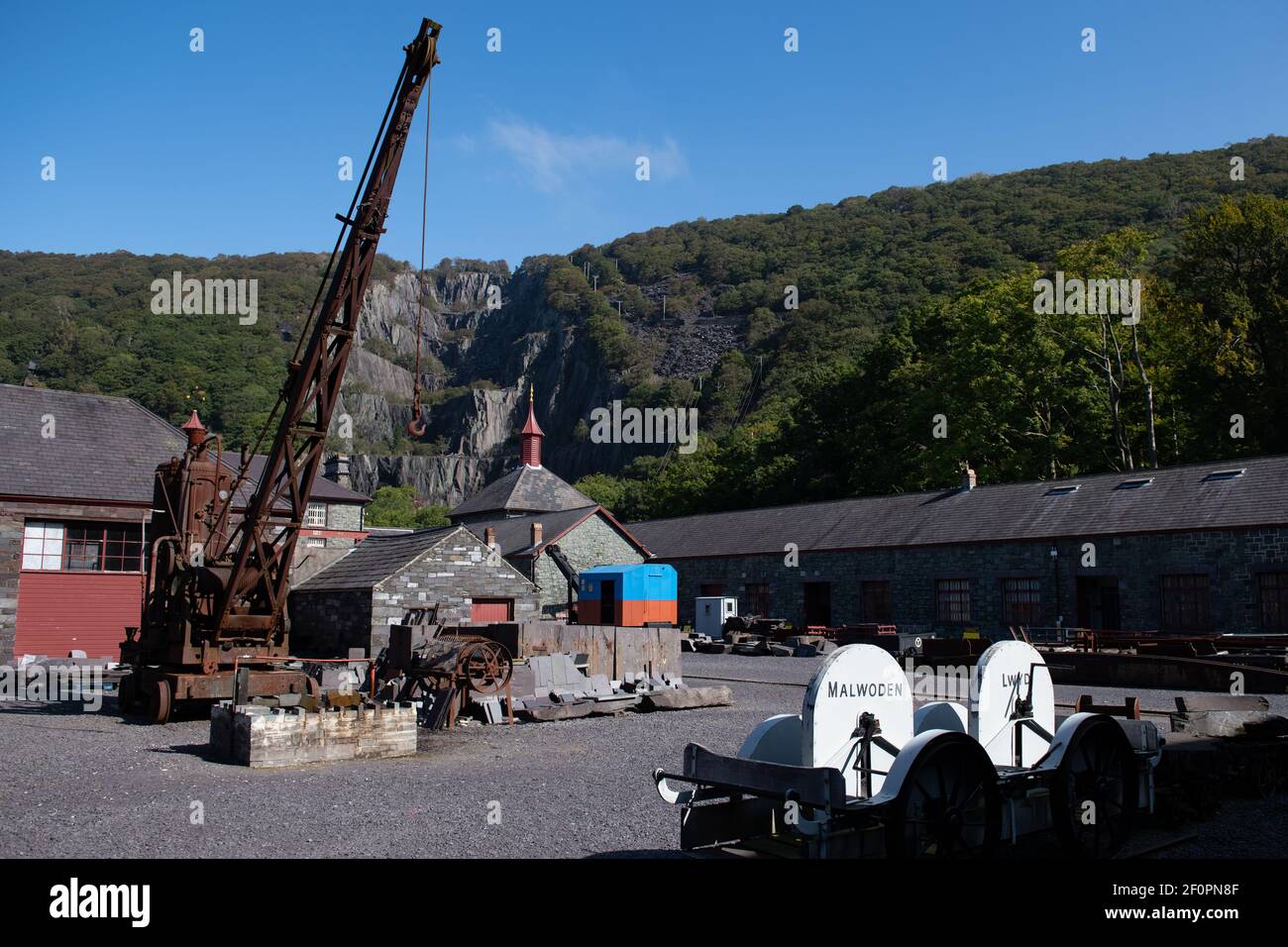 Das National Slate Museum befindet sich im Padarn Country Park, Llanberis, Gwynedd, North Wales Stockfoto