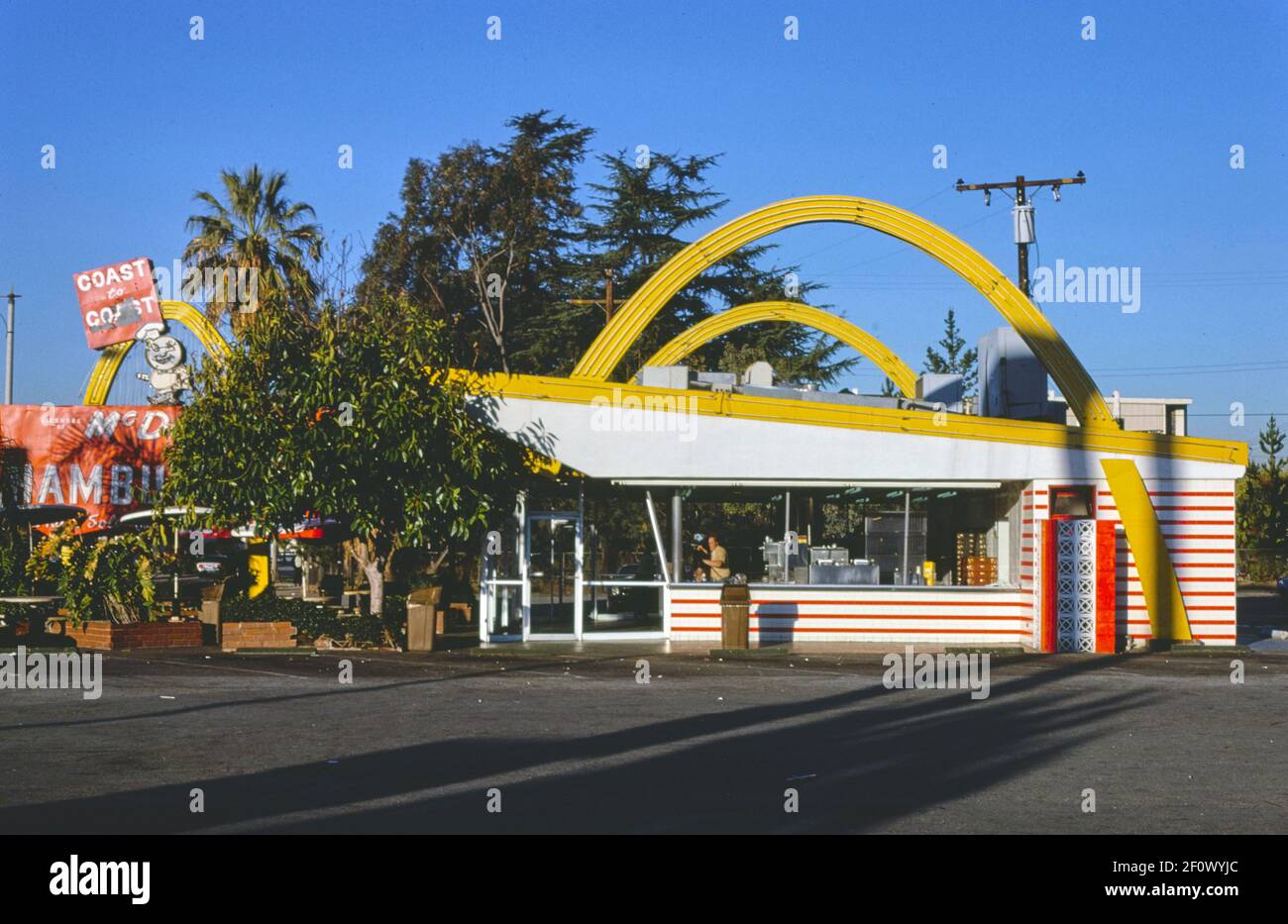 McDonald's Foothill Boulevard Azusa California Ca. 1979 Stockfoto