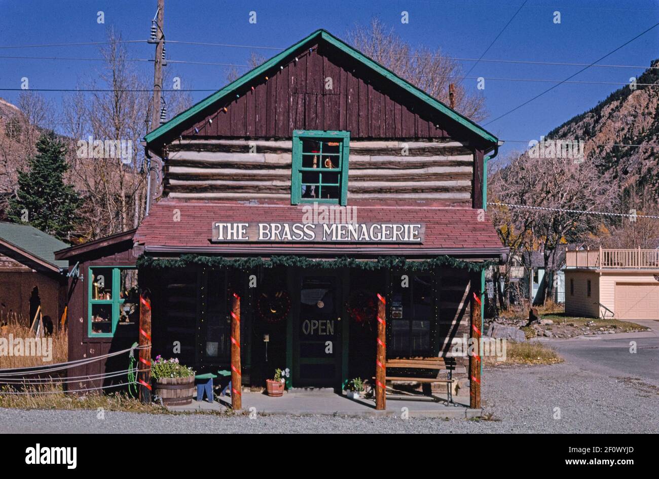 The Brass Menagerie - 7th Street - Georgetown - Colorado Ca. 1991 Stockfoto