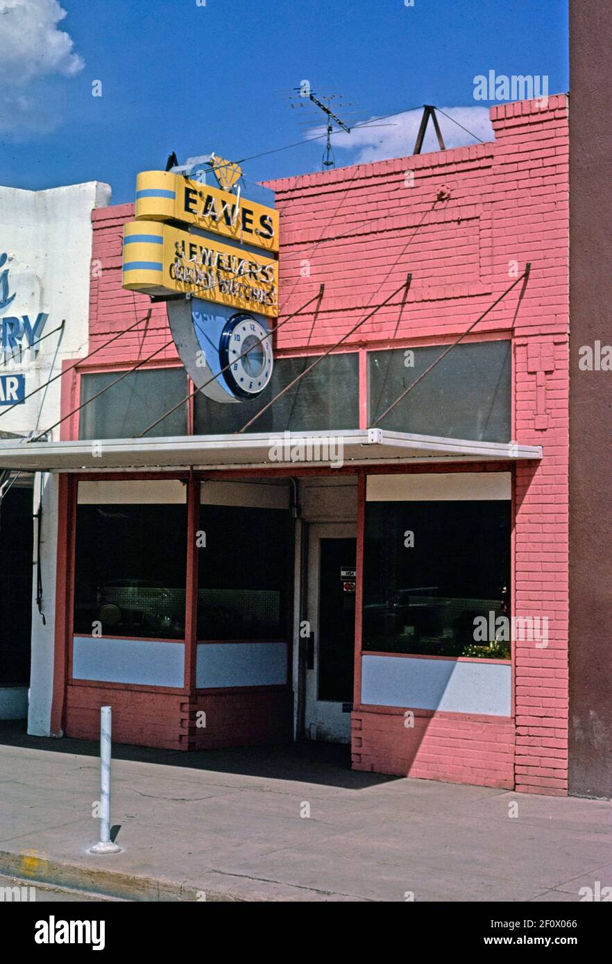 EAVE's Jewelers - Fort Morgan - Colorado Ca. 1980 Stockfoto