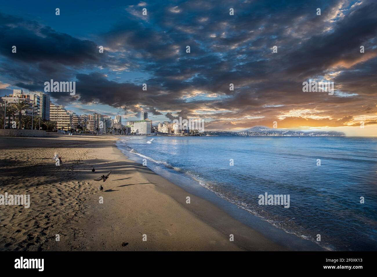 Calpe, Vista Ifach, Costa Blanca, Spanien Stockfoto