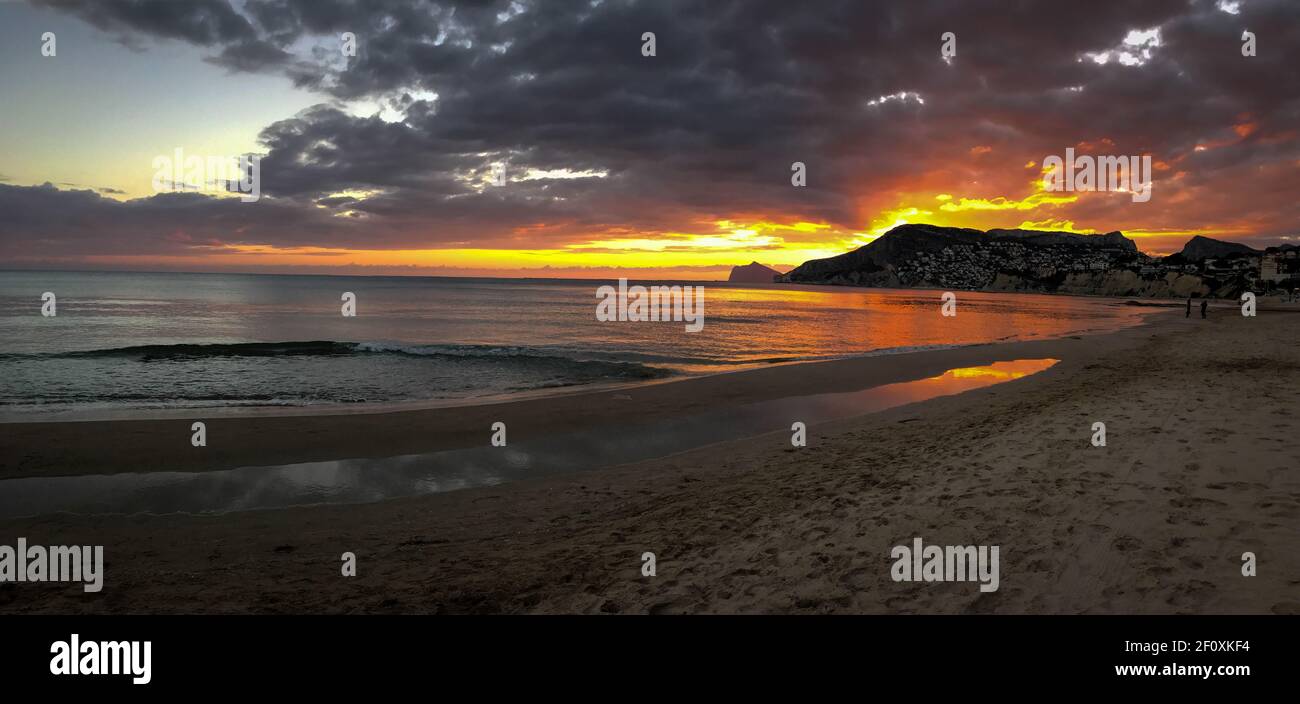 Calpe, Vista Ifach, Costa Blanca, Spanien Stockfoto