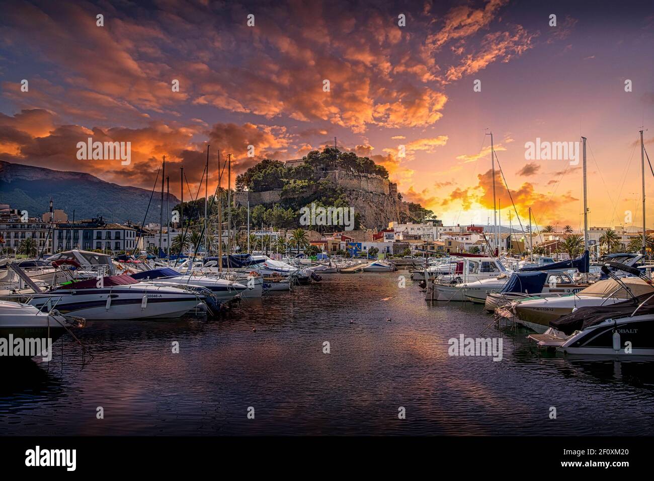 Denia, Marina, Costa Blanca, Spanien Stockfoto