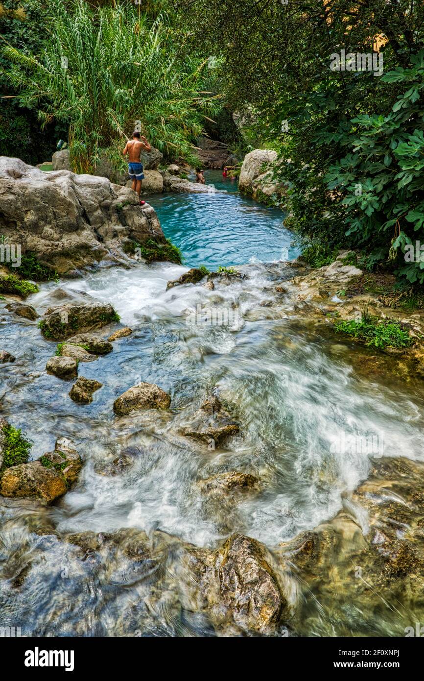 Font Algar, Costa Blanca Spanien Stockfoto
