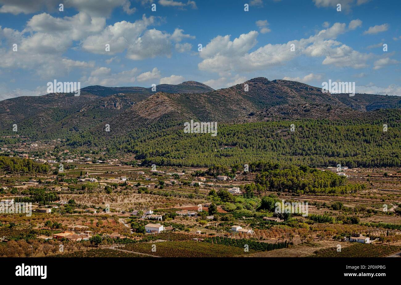 Jalon Valley, Costa Blanca, Spanien Stockfoto