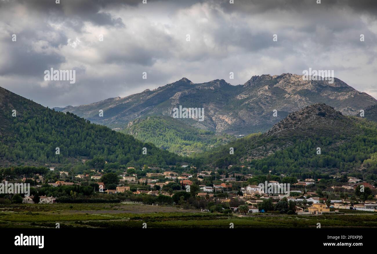 Jalon Valley, Costa Blanca, Spanien Stockfoto