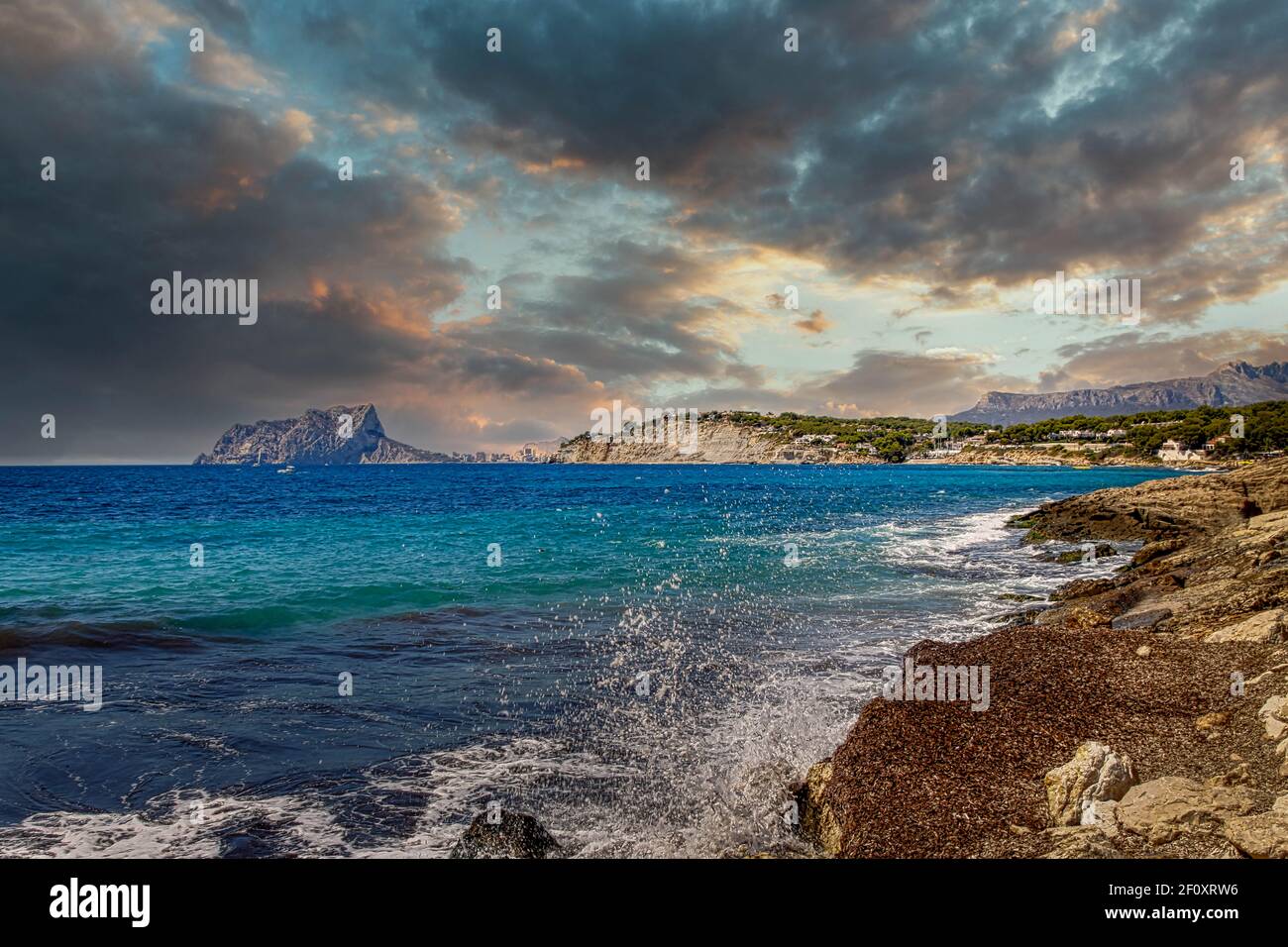 Costa Blanca Küste, Spanien Stockfoto