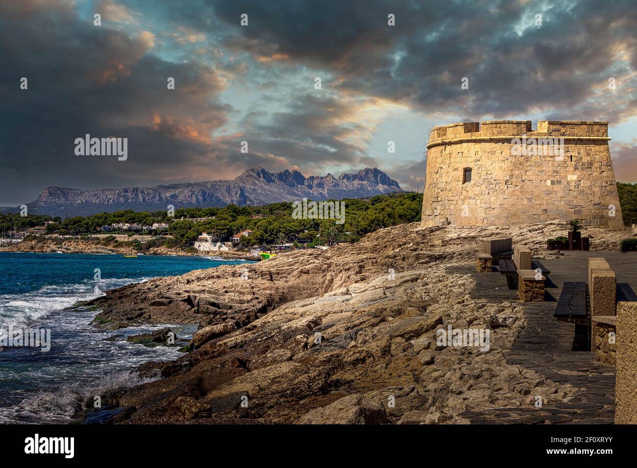 Moraira, Costa Blanca, Spanien Stockfoto