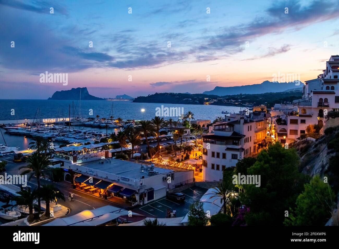 Moraira, Costa Blanca, Spanien Stockfoto