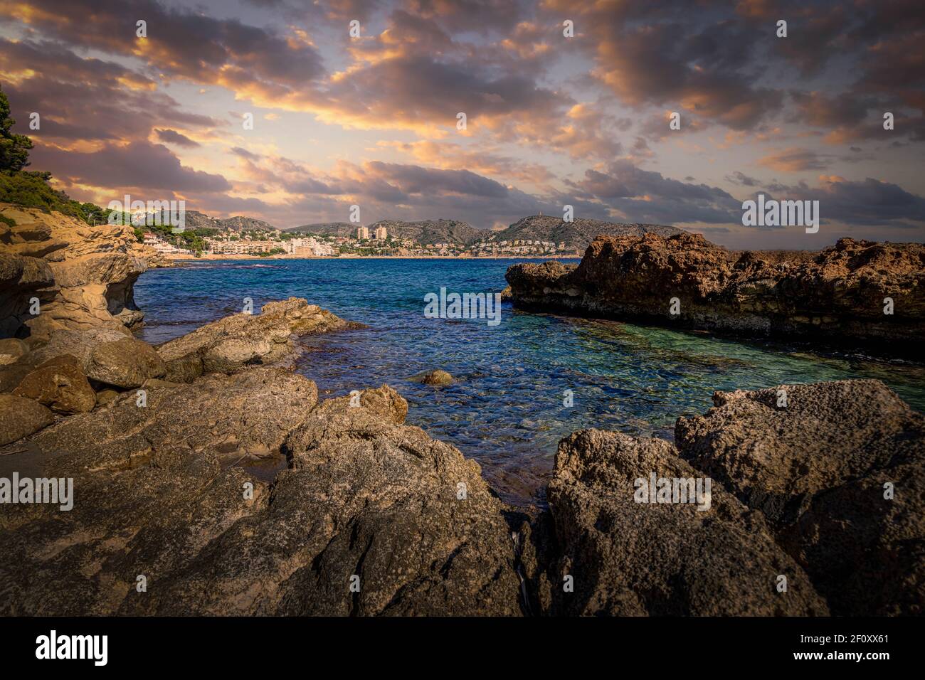 Moraira, Küste, Costa Blanca, Spanien Stockfoto