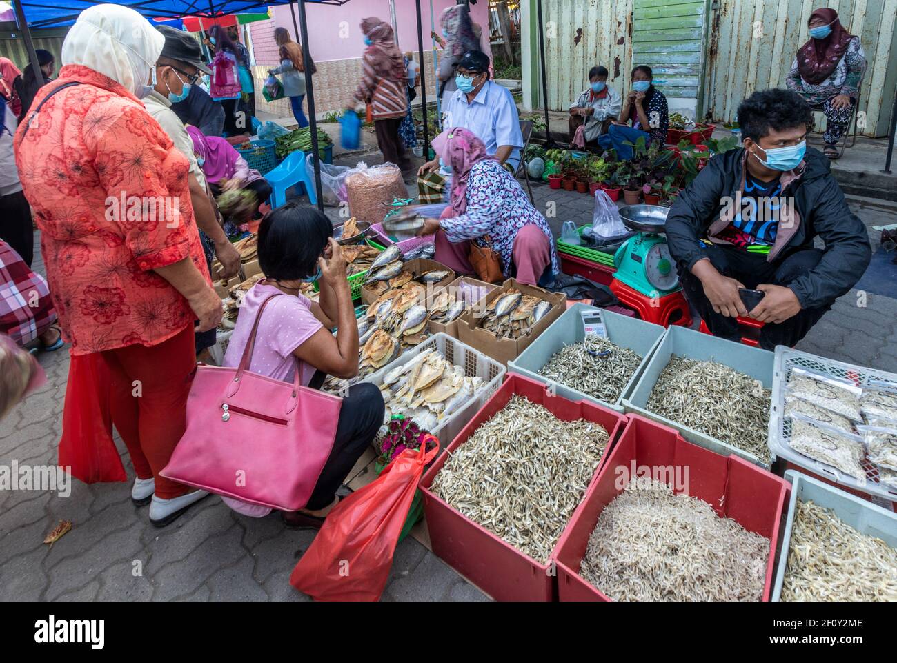 Tuaran Markt Sabah Borneo Malaysia Stockfoto