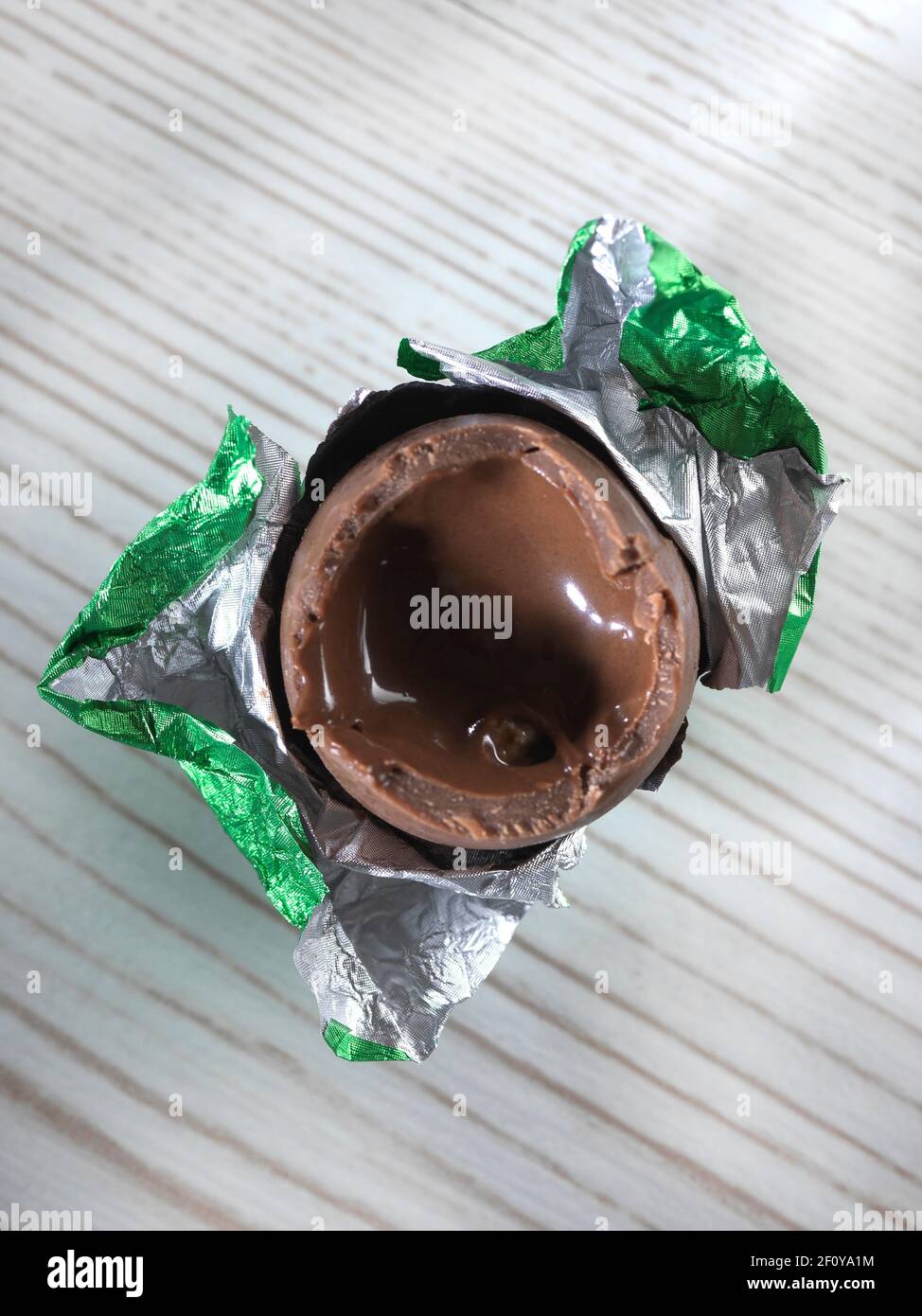Ovetto di cioccolato esclusiva Tipps Stockfoto
