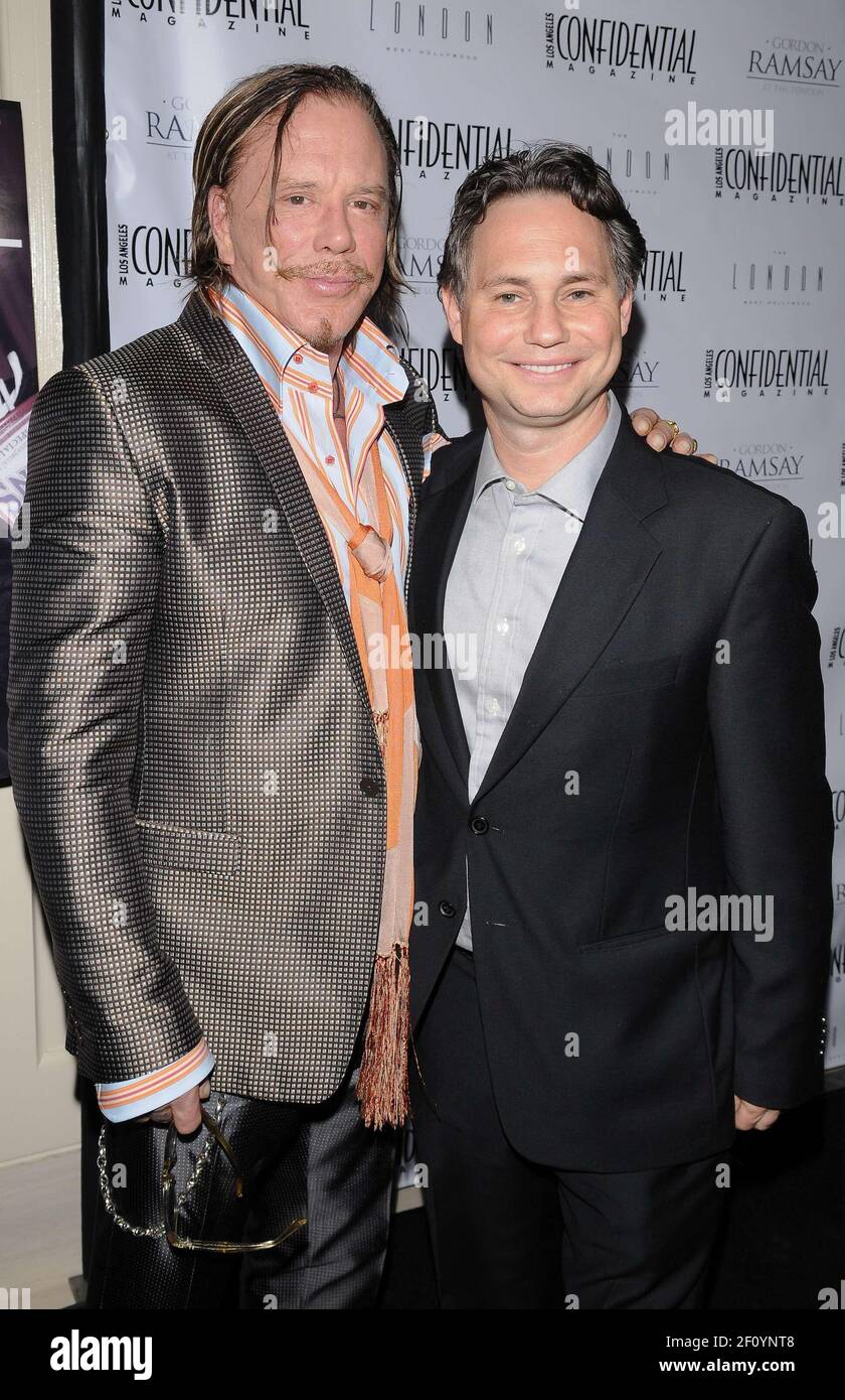 Mickey Rourke und Jason Binn, CEO von Nische Media. 12. Januar 2009 ...