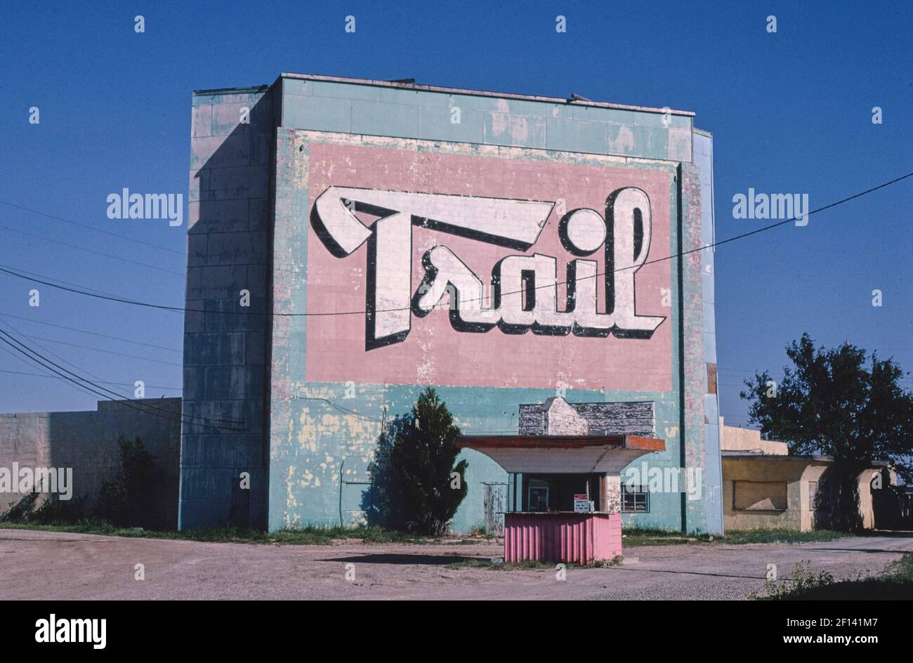 Trail Drive-in Theater Route 66 Amarillo Texas Ca. 1982 Stockfoto