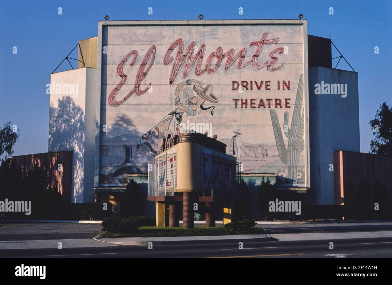 El Monte Drive-in Theater Lower Azusa Road El Monte California Ca. 1981 Stockfoto