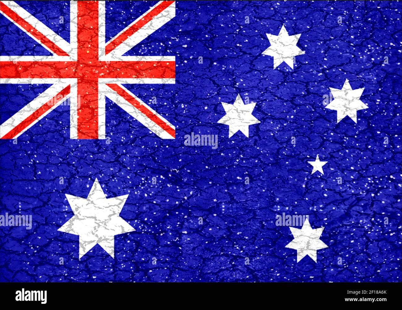 Grunge Style Australien National Flag Stockfoto