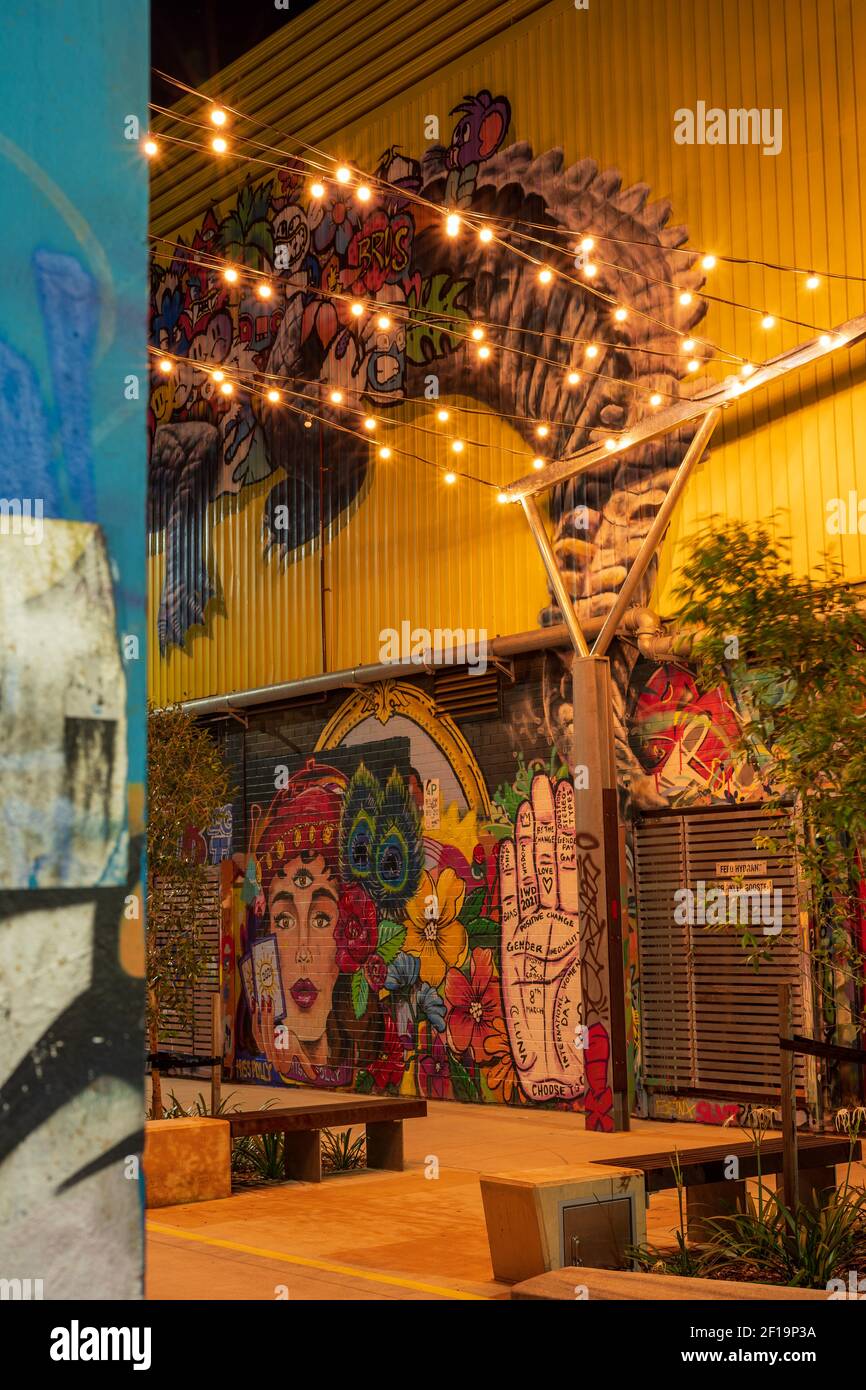 Austin Lane im Geschäftsviertel von Darwin Stockfoto