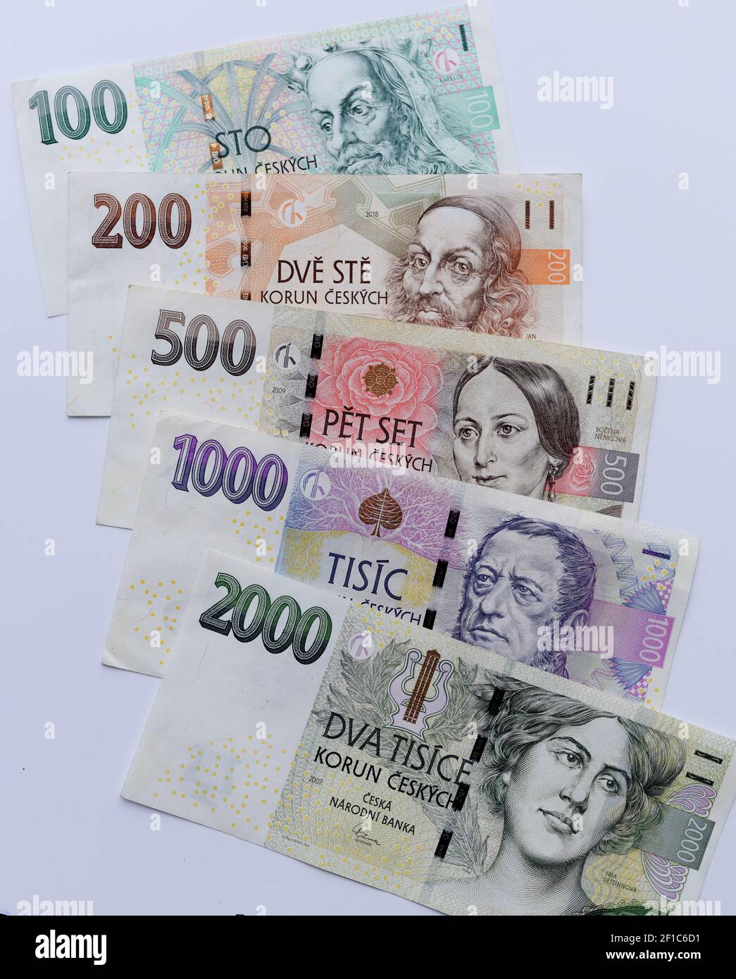 tschechische-krone-czk-banknoten-geld-europ-ische-w-hrung