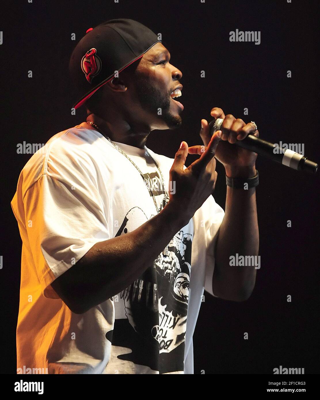 Rapper 50 Cent tritt am Freitag, 24. April 2009, im Bojangles' Coliseum ...