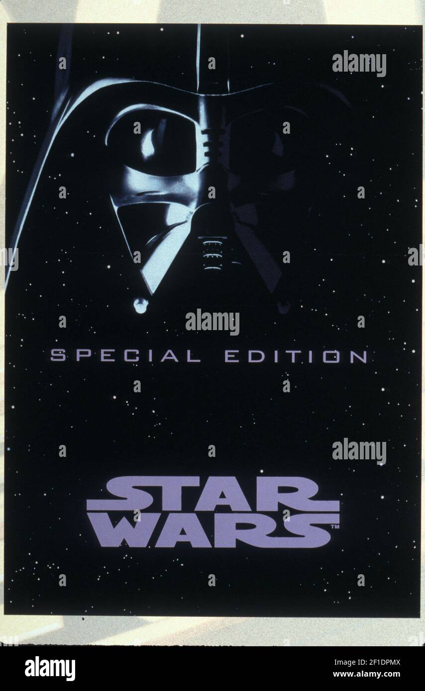 'Star Wars' 1977 Filmposter (Bildnachweis: 20th Century Fox/Shooting Star) *** Bitte benutzen Sie das Credit Field *** HANDOUT / REDAKTIONELLE VERWENDUNG! Bitte beachten Sie: Gebühren, die von der Agentur sind für die agencyâ €™s Dienstleistungen nur, und nicht, noch sind sie beabsichtigt, zu vermitteln, um den Benutzer das Eigentum an Copyright oder Lizenz in das Material. Die Agentur erhebt keinen Anspruch auf Eigentumsrechte, einschließlich, aber nicht beschränkt auf das Urheberrecht oder die Lizenz im angehängten Material. Durch die Veröffentlichung dieses Materials erklären Sie sich ausdrücklich damit einverstanden, die Agentur und ihre Direktoren, Aktionäre und Mitarbeiter von dieser freizustellen und schadlos zu halten Stockfoto