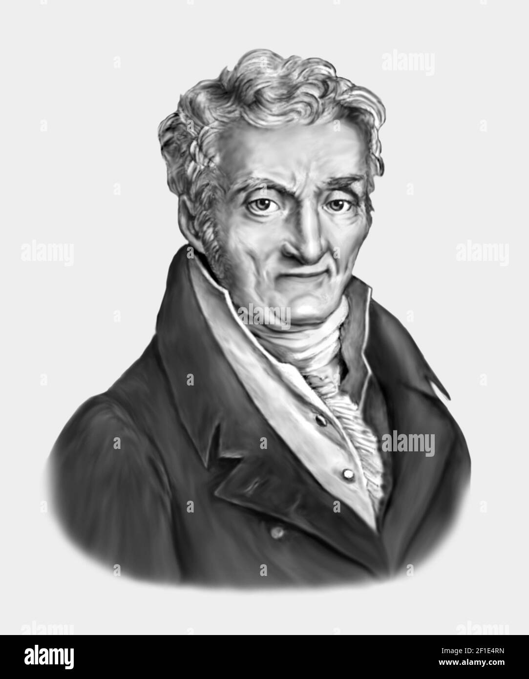 Philippe Pinel 1745-1826 Französischer Arzt Stockfoto