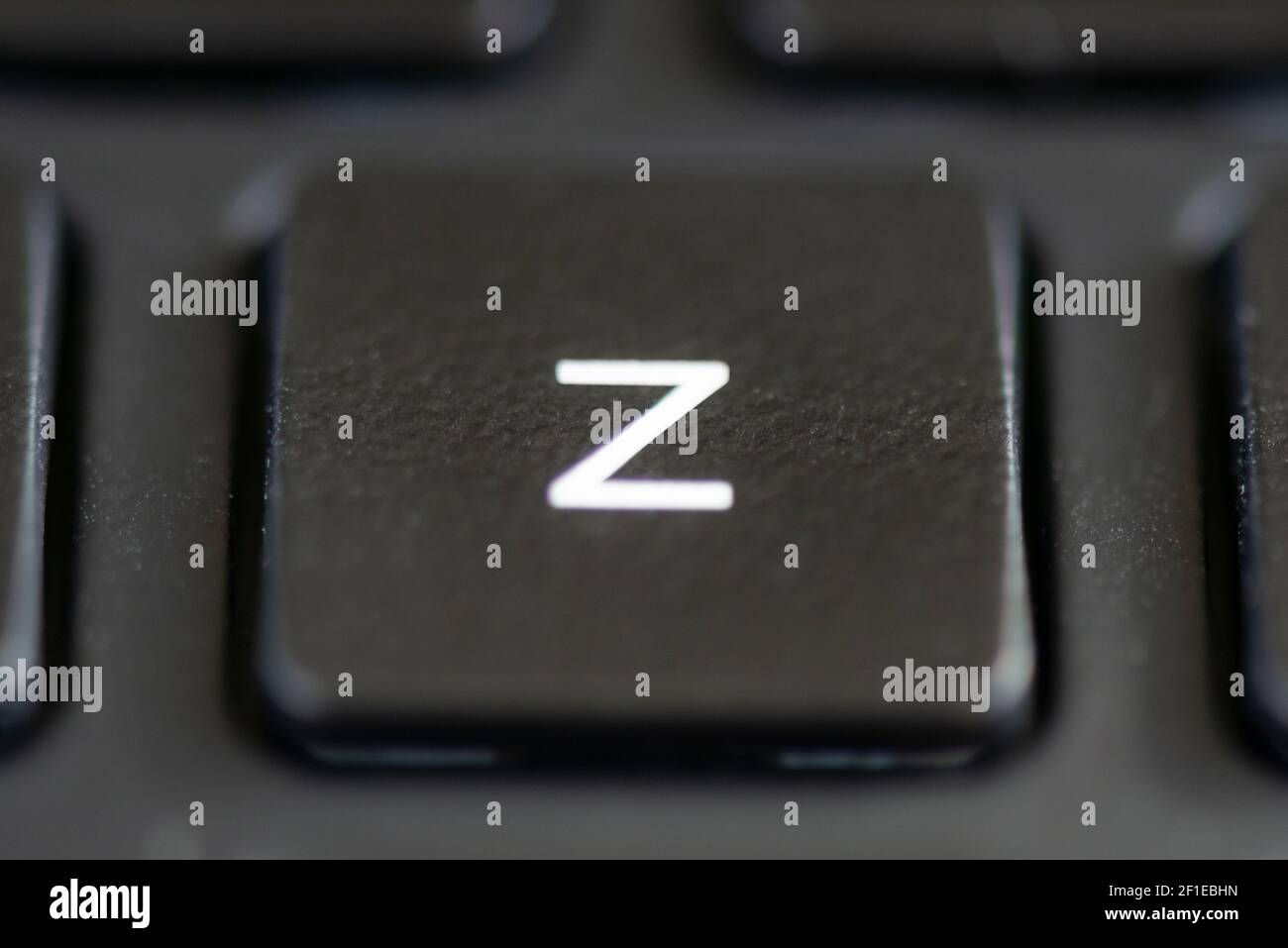 Z-Taste auf einer Laptop-Tastatur Stockfoto