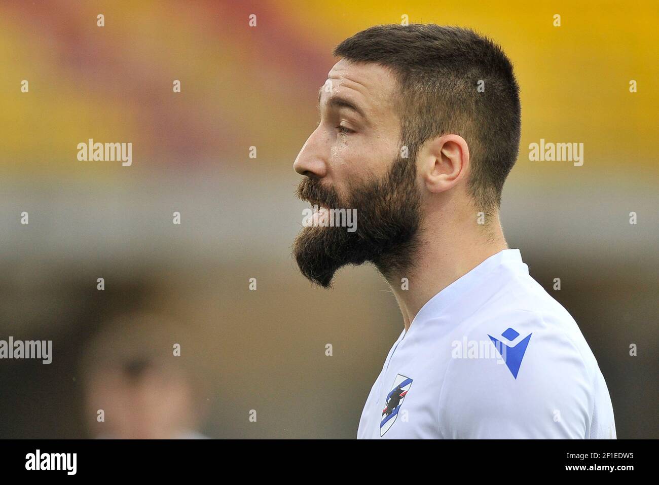 Lorenzo Tonelli Spieler von Sampdoria, während des Spiels der italienischen SerieA Meisterschaft zwischen Benevento gegen Sampdoria, Endergebnis 1-1, Spiel spielen Stockfoto