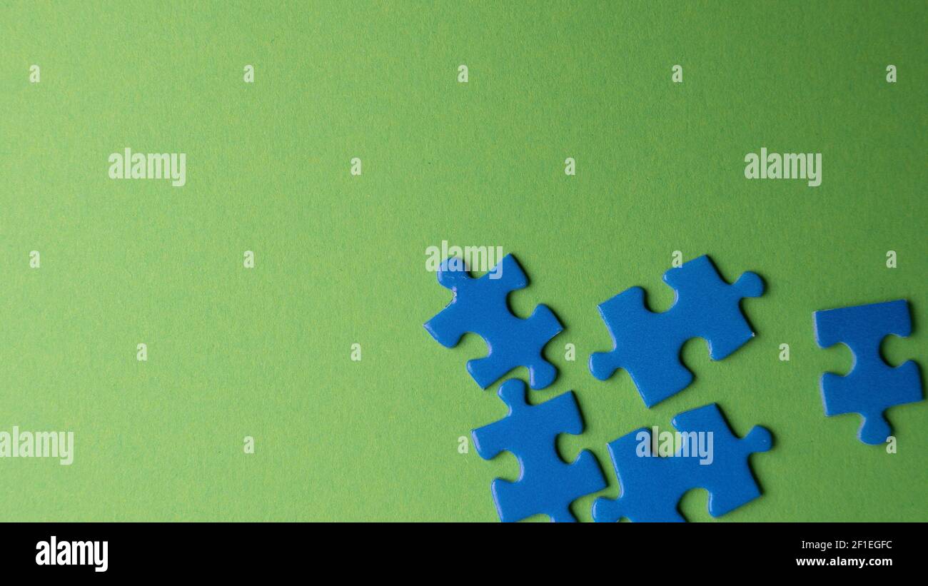Blaue Rätsel, Texturen und Hintergrund Stockfoto