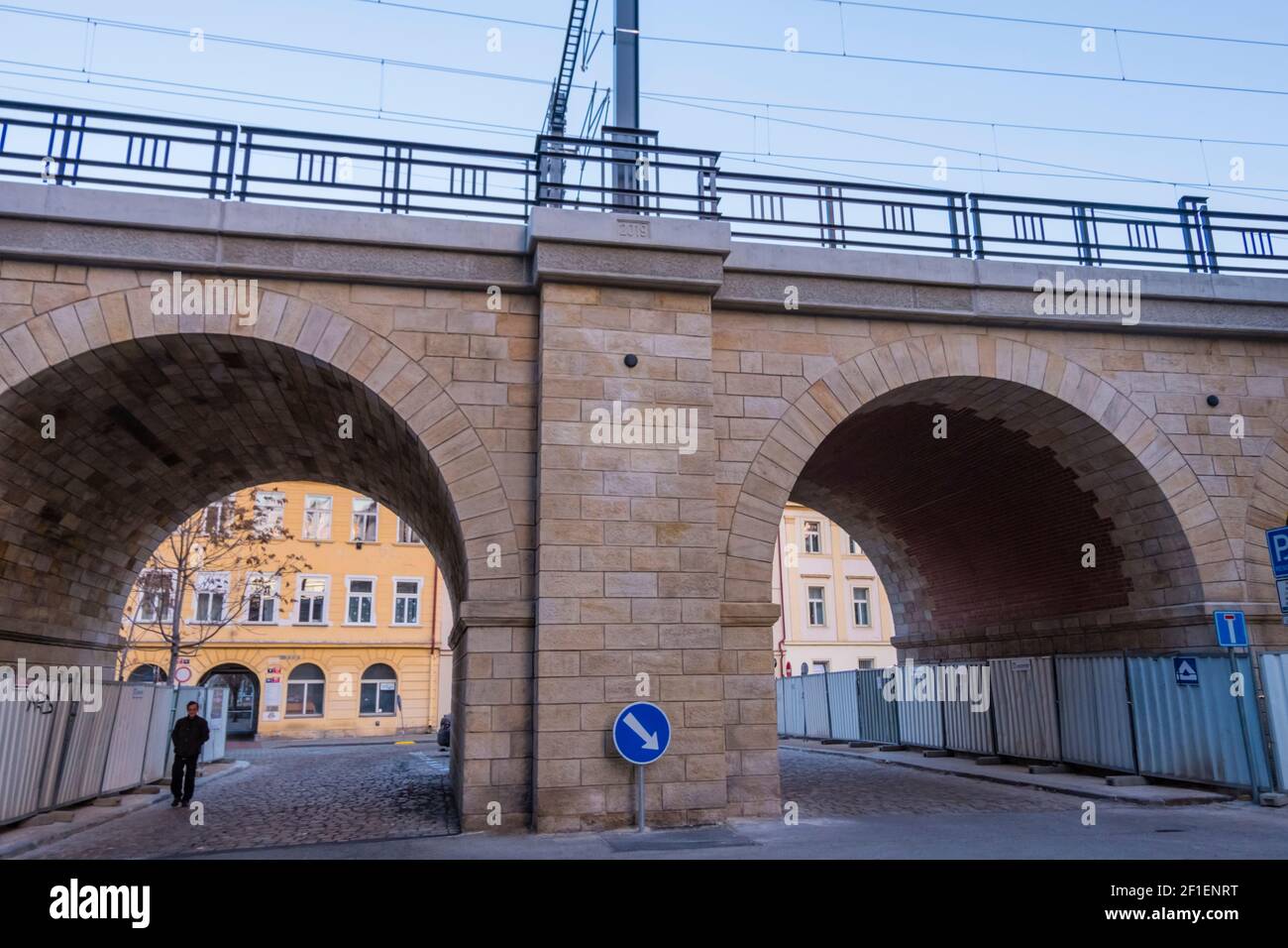 Negrelliho viadukt, Negrelli Viadukt, Karlin, Prag, Tschechische Republik Stockfoto