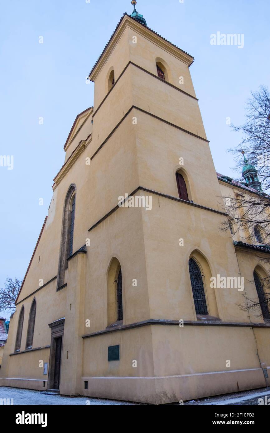 Kostel sv. Haštala, Kirche St. Castulus, Altstadt, Prag, Tschechische Republik Stockfoto