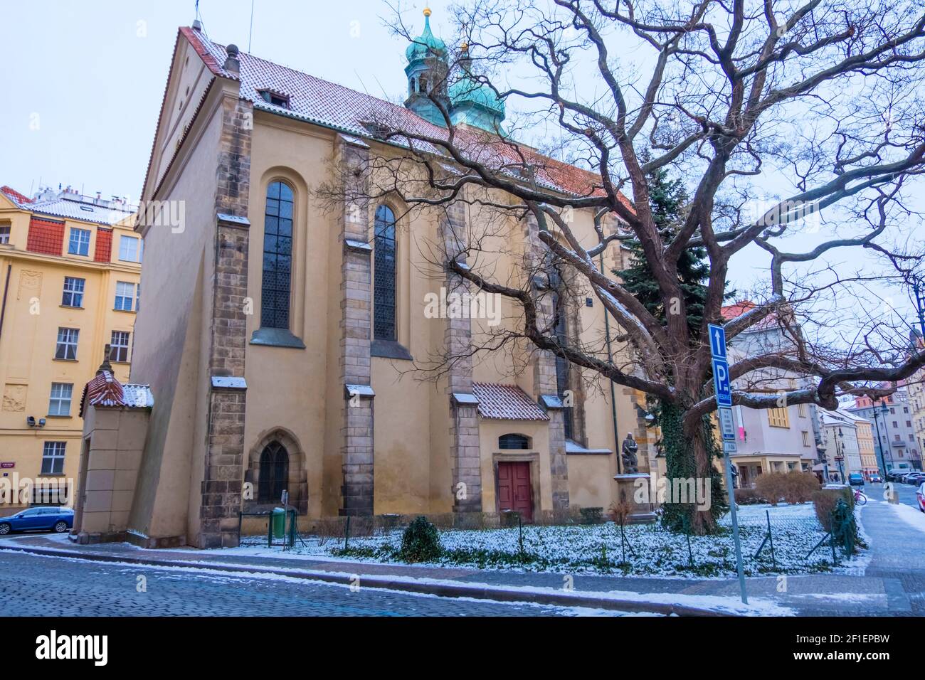 Kostel svatého Ducha, Kirche des Heiligen Geistes, Josefov, Prag, Tschechische Republik Stockfoto