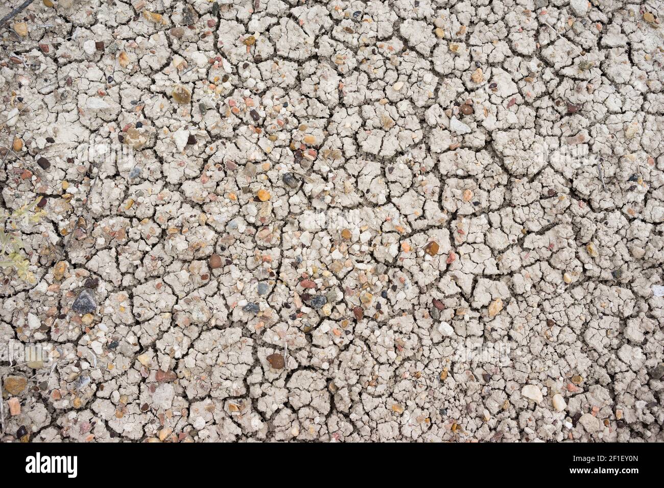 Sun gebackenen Boden Kies Felsen Badlands National Park Rock Stockfoto