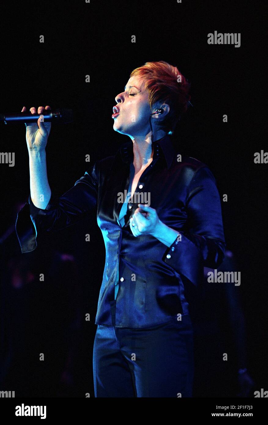 Lisa Stansfield im Konzert in der Royal Albert Hall in London, Großbritannien. 3rd. April 2003 Stockfoto