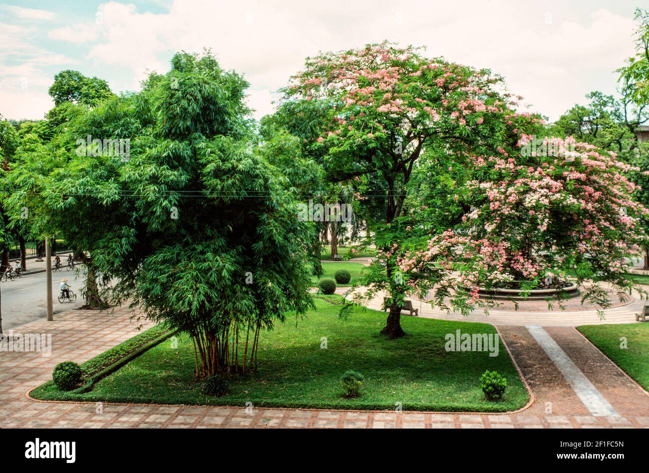 Ein Park in der Nähe des Stadtzentrums, Hanoi, Nordvietnam, Juni 1980 Stockfoto