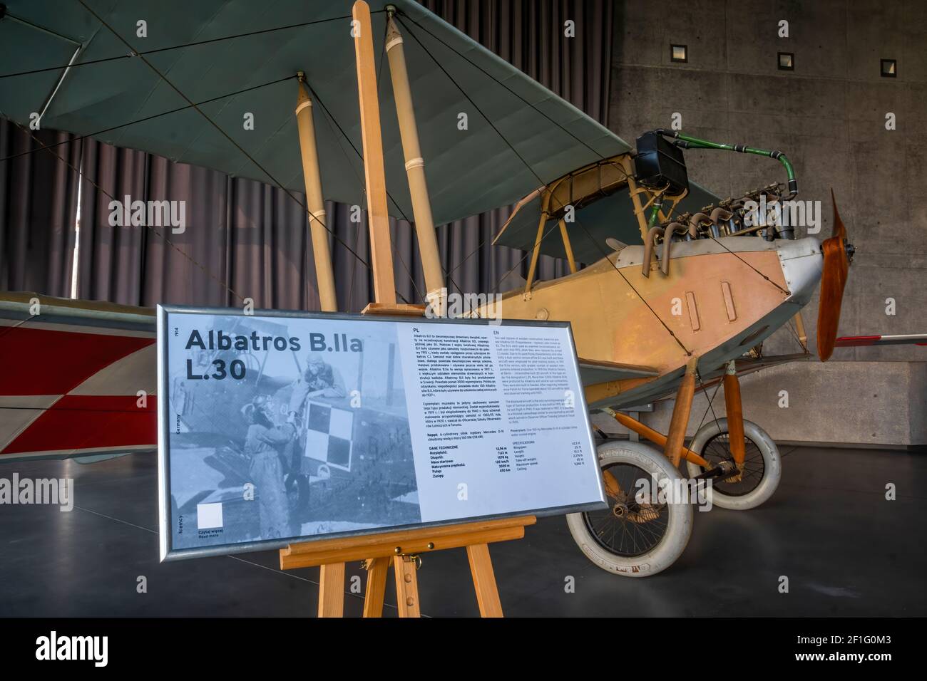 Albatros B IIa (L,30) - Polnisches Luftfahrtmuseum, Krakau, Polen, Europa Stockfoto