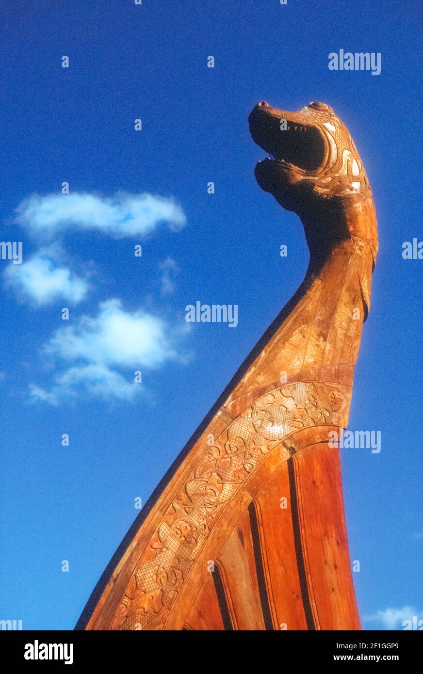 Europa; Schweden; Stockholm; Gamla Stan (Altstadt); Wikingerschiff Detail Stockfoto