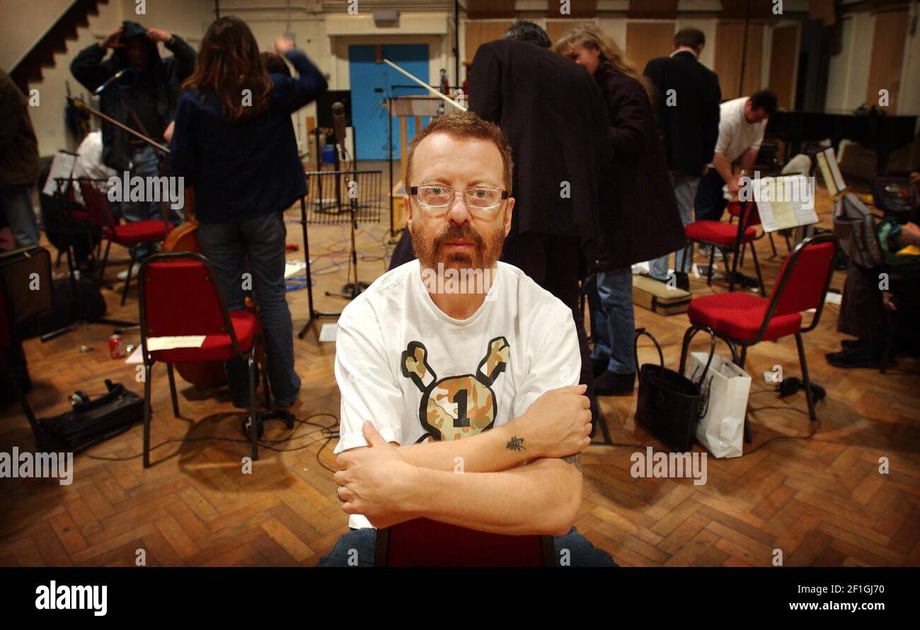 Musiker Dave Stewart in den Tonstudios von Abbey Road,13 Mai 2002 Foto Andy Paradise Stockfoto