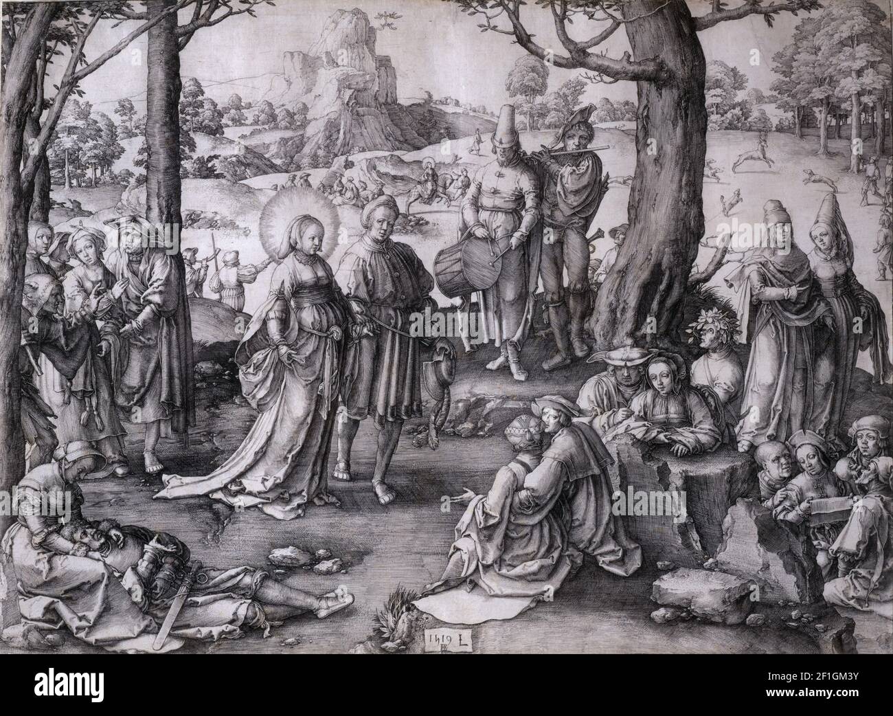 Lucas van Leyden - The Dance of Saint Mary Magdalene Stockfoto