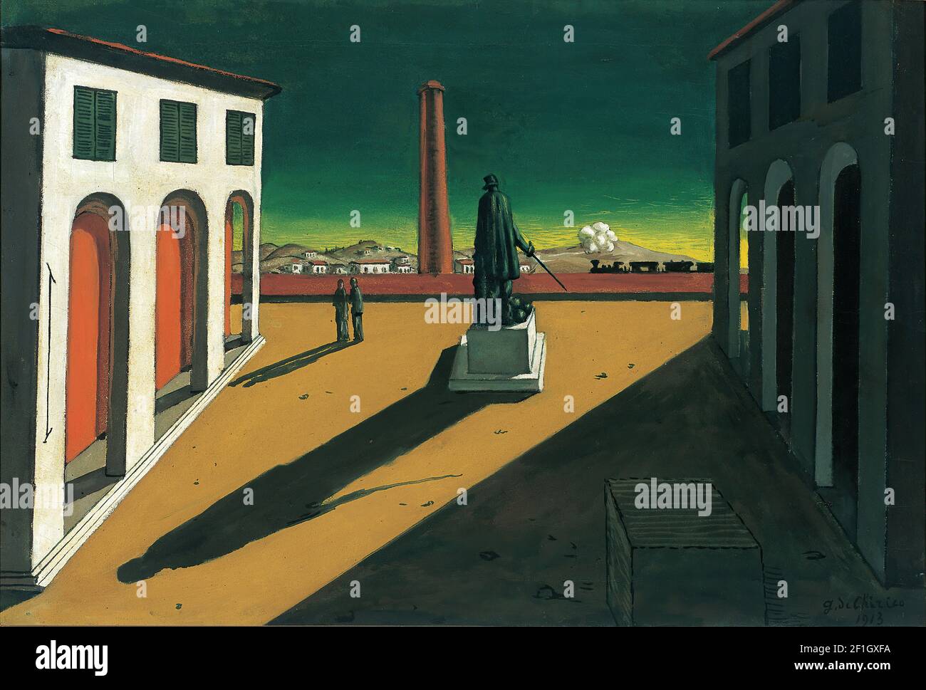 Giorgio De Chirico - Piazza Stockfoto