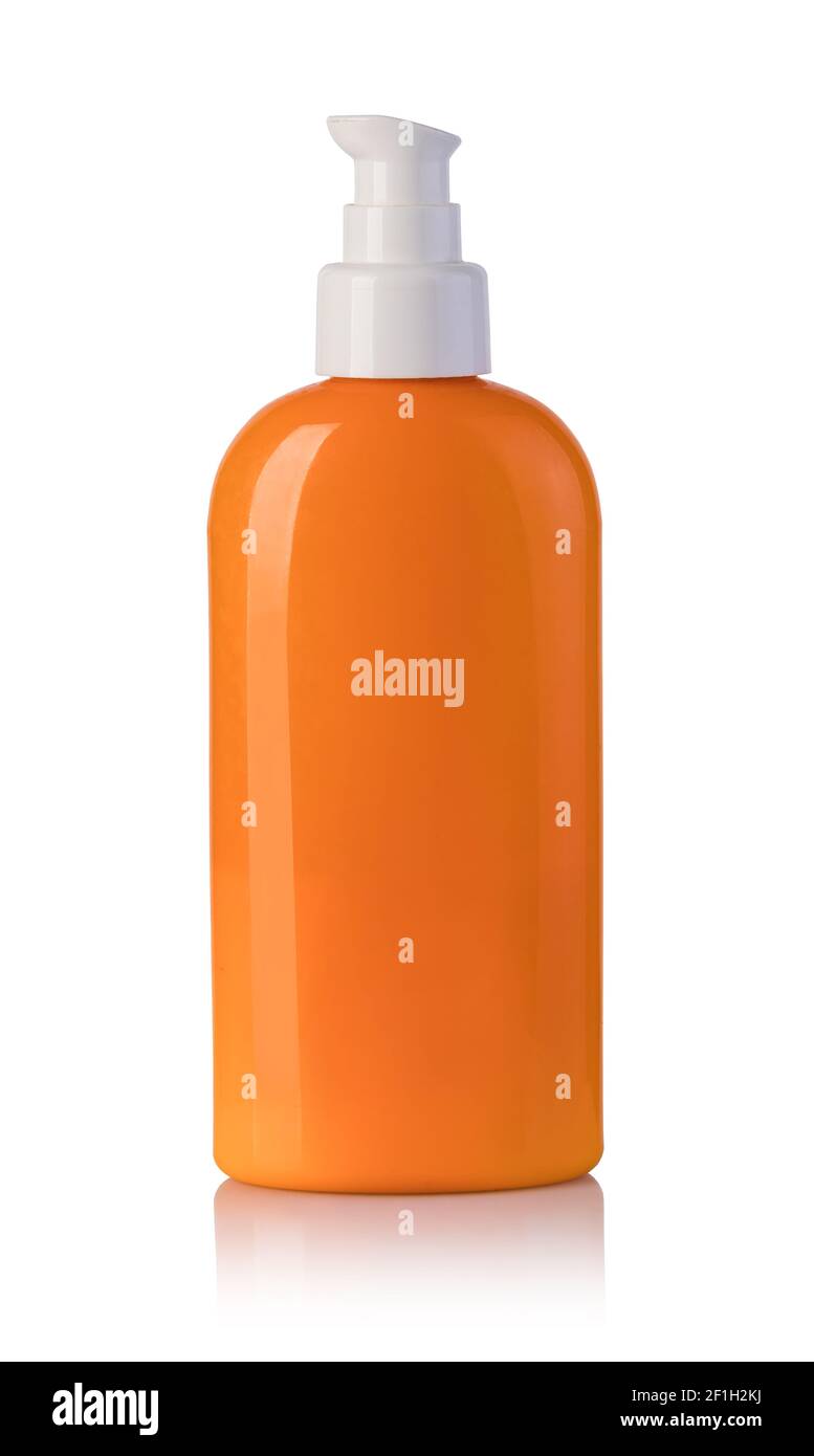 Sonnencreme-Flasche Stockfoto