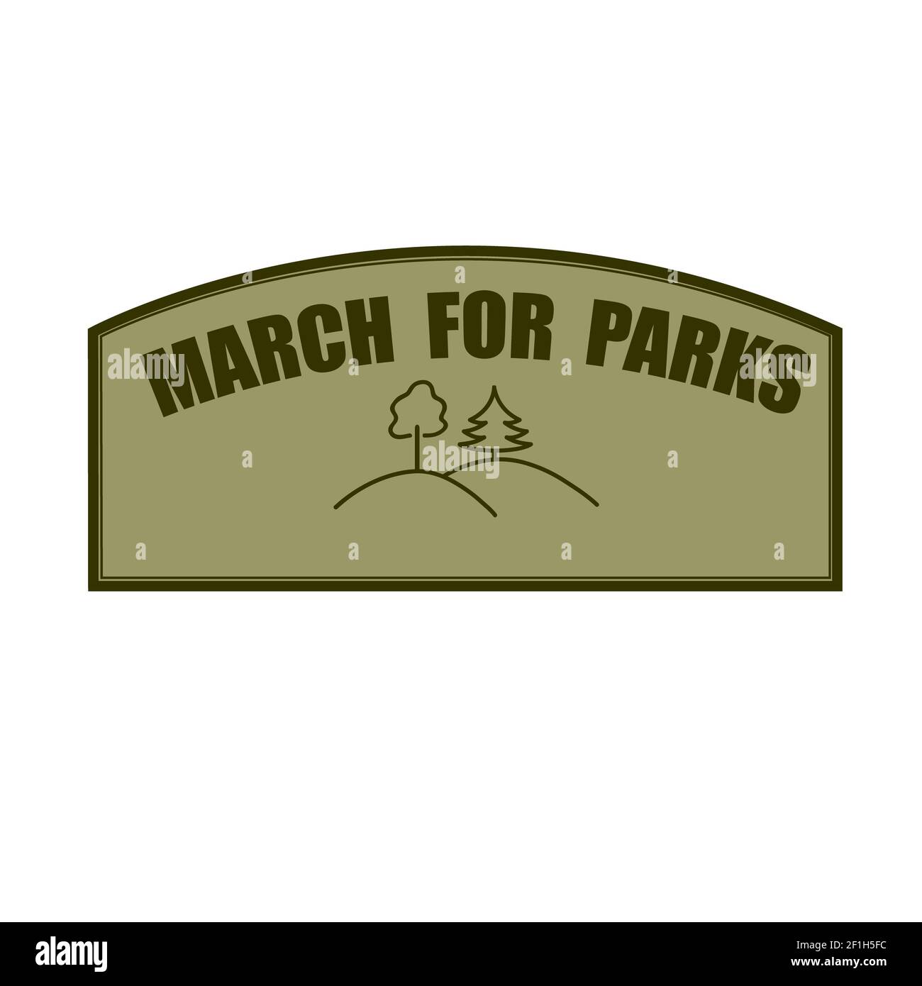 März für Parks Stockfoto